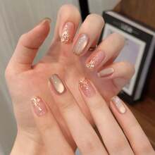 24 Pieces Y339 Jelly Gel Press-On Nails With Nail File, Acrylic Fake Nails, Handmade Cute Y2K Nail Art, Valentine's Day, Easter, Spring, Summer Gift - Y339 - Hộp [Gel thạch + Dải định hình] - Xem 2