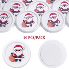 10 szt. samoprzylepnych naklejek z pieczęcią lakową z kolekcji świątecznej, nie wymagających podgrzewania, do ozdabiania zaproszeń na prezenty świąteczne i kopert, a także jako upominki na przyjęcia świąteczne i kartki okolicznościowe - Wielokolorowe - Zobacz 12