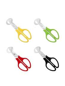 4件套不锈钢鹌鹑蛋工具套装 - 包括剪刀、鹌鹑蛋切片器、开瓶器、饼干模具，适用于家庭厨房，可用于剪鹌鹑蛋、鸽子蛋，是家用厨房的理想蛋壳分离器，也是餐厅鸟蛋的理想取蛋工具。 - 彩色 - 查看 8