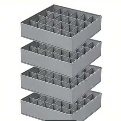 OBOVAY Hộp đựng đồ có ngăn kéo gấp gọn dùng để đựng đồ lót, áo ngực và tất, giỏ đựng đồ tiết kiệm không gian cho tủ quần áo, tủ bếp, phòng ngủ, nhà cửa, ký túc xá.