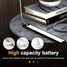 2 Pack Indoor Sensor Lights, Wireless Magnetic USB Rechargeable Night Lights, 3 Color Temperatures, Suitable For Wardrobe, Hallway, Locker, Bedside Lighting, Motion Sensor Cabinet Lights Suitable For Cabinets, Shelf Decoration - Multicolor - View 8