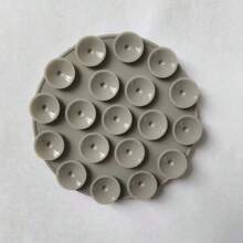 1 Giá đỡ silicon hình tròn di động có keo dính hai mặt với 19 giác hút cho điện thoại/máy tính bảng, dùng cho phòng tắm, nhà bếp, gương - Nhiều màu - Xem 15