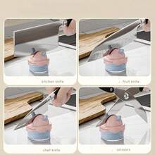 3-Second Knife Sharpener, Slide Front & Back 3 Times, Ice Cream Suction Cup Sharpening Stone, Household Kitchen Knife & Scissor Sharpening Tool, New Professional Rapid Knife Sharpener - Multicolor - View 4