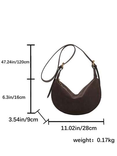 1 Stück modische einfarbige minimalistische Damen-Umhängetasche, Kunstleder, geeignet für Dates, Einkaufen, vielseitig einsetzbar