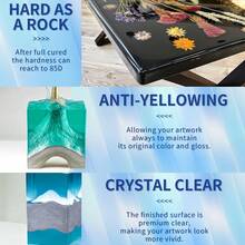 1000ml/240ml Craft Resin Desktop Epoxy Resin Kit - Bucket, Crystal Clear, High Gloss, UV Resistant, Self-Leveling, Epoxy Resin For DIY Casting, Wood And Art Coating - Multiple Specifications - View 8