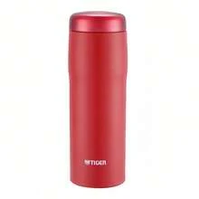 Tiger MJF-A048 480ml Stainless Steel Thermos Mug - Lightweight And Portable, Long-Lasting Hot And Cold Insulation, One-Touch Opening For Convenient Use, Suitable For Everyday Outings, Deep Red