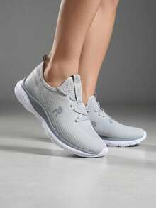 Women's Casual Orthopedic Running Shoes For Gym, Training, And Walking - Xám - Xem 8