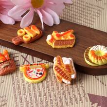 8/12/22/24/36/50pcs Delicious Food Themed Refrigerator Decor, Creative Stickers For Kitchen, Home, Office And Whiteboards, Miniature Bread, Pizza And Pastry Food Models For Refrigerator And DIY Crafts (Magnets Not Included) - Multicolor - View 10