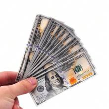 1/3 包，Honeypuff 卷烟纸，美元钞票图案，24 张/包，110 毫米天然卡通主题卷烟纸，便携式吸烟配件 - 彩色 - 查看 5