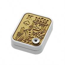 Pendentif de pièce de monnaie à gifler les cartes à jouer, jouet EDC, son de gifle à bouton-poussoir anti-stress, jouet à presser pour soulager le stress comme un chat qui griffe, convient pour les cadeaux de Noël, les cadeaux de fête à thème, s'adapte aux sacs cadeaux, couleur et style aléatoires. - Multicolore - Voir 9