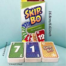 Cartas del juego de mesa Skip BO, Cartas de juego, Cartas negras del juego PHASE 10