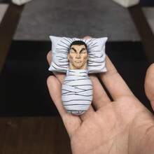 刃牙烈海王受伤武术家VS泡菜动漫手办模型雕像桌面摆件收藏小礼物万圣节、圣诞节磁性冰箱贴 - 彩色 - 查看 4