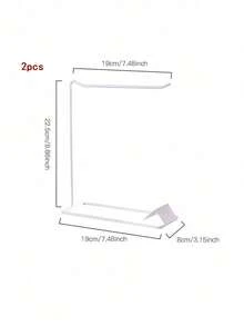 1/2pcs Home Decoration Micro Landscape Iron Hanger Necklace Ear Nail Bracket Metal Bracket Jewelry Display Stand Decorative Stand, Room Decor - White - View 10