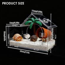 360° Transparent Acrylic Jumping Spider Enclosure Breeding Box Spliced Reptiles Geckos Insect Ventilated Terrarium - Style 4 - View 6