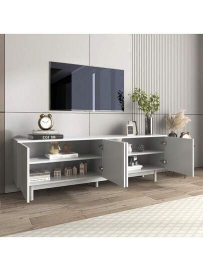 Moderne Wit TV St 175 38 56 Cm, Adjustable Insert, Lightweight Luxurious Flat Screen view 6