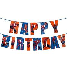 Spiderman Theme Boys Birthday Party Decorations, Spiral Hanging Decor, Happy Birthday Party Supplies - Multicolor - View 5