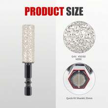 4pcs/Set 6/8/10/12mm Hex Shank Wet/Dry Diamond Drill Bits, Integrated Drilling & Polishing, Suitable For Tiles, Marble, Slate And Other Ceramic Materials