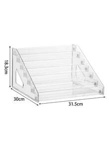 Transparent Storage Box Multi-Layer Cosmetics Storage Rack Nail Polish Eyeshadow Tray Display Rack Dresser Organizer Shelf, Multi-Functional Makeup Tools Storage Box - Multicolor - View 7