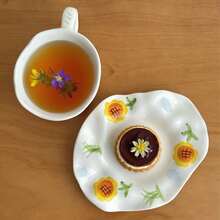 1 Cup 1 Saucer 160ml Ceramic Coffee Cup And Saucer Set, Korean Ins-Style Hand-Painted Cute Girly Ceramic Mug Set With Coffee Cup And Dessert Plate, Sunflower Floral Pattern Tableware, Whole Set For Drinking Espresso, Milk, Oatmeal