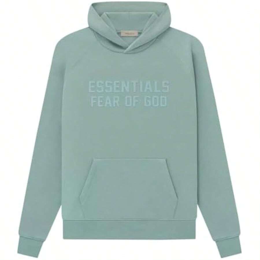 Essentials -Fear Of God Oversized Hoodie Collection FW21-FW2 MEN WOMEN Hoodie Vintage Flocking Craftsmanship Combined With Modern Breathable Technology, Warm Cotton Flocking, Loose Urban Functional Wear, High-End Cotton To Create An Urban Street Style, Loose Silhouette Non-Ge - 梧桐樹 - 查看 1