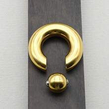 1 szt. Złoty pierścień PVD ze stali chirurgicznej PA, duży rozmiar, pierścienie z koralikami sprężynowymi, kulki BCR do przekłuwania nosa, kolczyki do przegrody nosowej dla mężczyzn i kobiet, biżuteria do ciała, 00G, 0G, 2G, 4G, 6G, 8G, 10G, 12G, średnica 10-22 mm