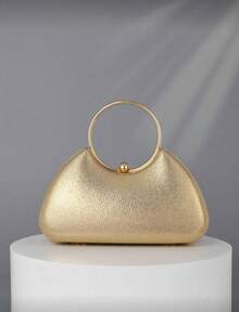 Lightweight, Business Casual Rhinestone Decor Bucket Bag Mini Drawstring Design, Clear Bag Faux Pearl Bag Evening Bag, Dinner Bag Glamorous, Elegant, Exquisite, Quiet Luxury Rhinestone For Party Girl, Woman, Bride Perfect For Party, Dinner/Banquet Christmas Party Dress, Perfectly Matching With New Years Outfit, Excellently Matching With Party Dresses For Women, Essential Wedding Items,Perfectly Matching With Graduation Dress, Prom Dresses, Perfectly Matching With Prom Accessories, Perfectly Matching With Bridal Party - 金色 - 查看 2