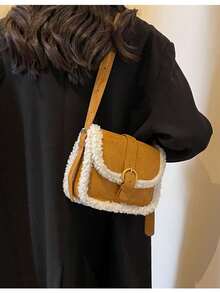 New Style Small And Exclusive Designed Plush Underarm Small Bag For Women Winter Shoulder Crossbody Bag - Brown - View 9
