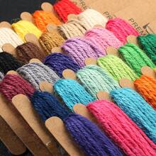 1 Board Multi-Color Linen Cord - Beading Thread And String For Handmade DIY Jewelry Making Craft Supplies - Natural Linen Rope, Soft, Durable, Easy For Making Beaded Necklaces, Bracelets, Keychains (6 Colors/Board) - Multicolor - View 8