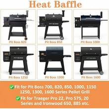BAC012 Drip Pan Heat Baffle Traeger Pro Series 575 22 Lil' Tex Pellet Grill Diffuser Plate Smoker, BAC-012, BAC-507 Traegger Grill, Heavy Duty Stainless Steel Drip Tray - BCA012 - 查看 4