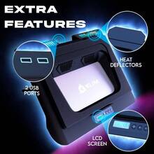 - Almohadilla de refrigeracin para porttil Nuevo Potente enfriador - ventilador de 4300 RPM Espuma sellada para un mximo rendimiento Evita el sobrecalentamiento y protege - negro - - Ver 6