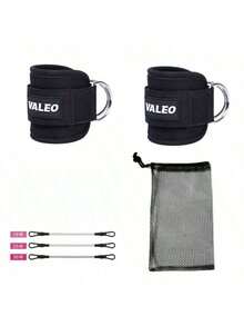 1 pezzo Cinturino regolabile per caviglia per allenamento di gambe e glutei - Compatibile con fasce elastiche, Nuovo 2024 LOOGDEEL Cinturino da caviglia per fitness con supporto imbottito, Attrezzatura per allenamento di caviglie per yoga, Unisex