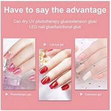 Nail Polish Dryer Lamp Led Gel Acrylic Curing Light Manicure Timer, Lightweight LED Gel UV Nail Dryer For Salon Home - Hồng - Xem 3