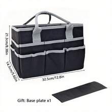 1pc Car Trunk Storage Rack Folding Carrying Box For Camping, Large Capacity Car Storage Box Trunk Reinforcement Handle, Foldable Multi-Component Storage Rack, Foldable Waterproof Nylon Polyester - Multicolor - View 22