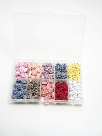 230pcs Flower Shaped DIY Craft, Arts & Sewing > Beads & Jewelry Making > Charms, Pendants & Chain Accessories, Home & Living Decor