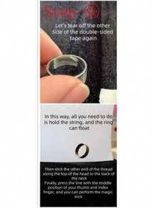 1pc 2025 New - Levitating Ring - Floating - Invisible Stunning Levitation Magic Prop - Birthday Gift - Easter Gift - Festival Gift - Present