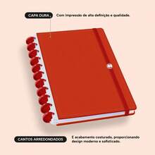 Disco Notebook + Iscool Hardcover 140 Sheets Smart Solid Colors - Red - View 8