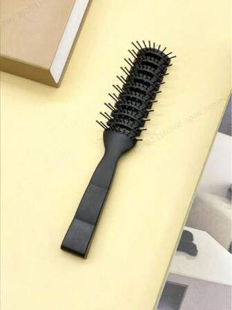 Set da 3 pezzi Pettine districante con manico, Spazzola a forma di costola, Adatto per tutti i tipi di capelli, Strumento per acconciature unisex, Uso su capelli asciutti e bagnati, Ottimo regalo per ragazze (Nero, Beige, Pettine a costine con puntini rossi)