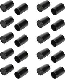 estiloHeel Quick Tips, negro con una capa adicional de tapones de reparación de talón de poliuretano, 10 pares de fiestas antideslizantes(Inner diameter 10mm)Versión mejorada - 1 - Ver 10