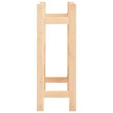 Portabottiglie vidaXL per 20 bottiglie, in legno di pino - Castano - Visualizzare 5