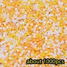 1000pcs 1.6mm Japan Delica Seed Bead Glazed Luster Colors Seed Bead Accessories For Needlework DIY Jewelry Making Earring Bracelet - Millet Pearl - View 15