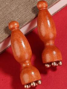 1pc/3pcs Massage Comb, Small Lotus Shower Head Brass Massage Tool, Facial Beauty Device, Eye Massage Stick, Acupressure Pen, Facial Care - Multicolor - View 9