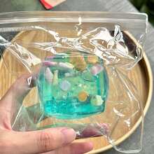 2025新款 - 麦芽纹理星岛魔方，3D卡通挤压玩具，青少年减压工具，柔软弹性减压器，高品质理疗，生日/节日礼物 - 彩色 - 查看 6