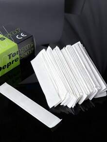 100 piezas de depresores linguales desechables para tatuajes, con empaque independiente para prevenir la infección cruzada. Diseño redondeado, duradero, no se rompe fácilmente. Compacto y portátil, adecuado para tatuajes, belleza y cirugía dental. Accesorios para tatuajes/paleta de mezcla de pigmentos para tatuajes - esencial para el estudio, paleta de mezcla de maquillaje semipermanente, Día de la Madre, suministros para tatuajes - Multicolor - Ver 2