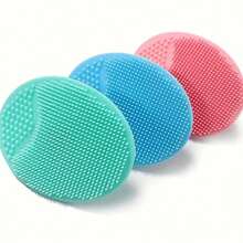 1pc Soft Silicone Baby Bath Brush - Gentle SkinSoother Massage Scrubber - Ideal Bath Essential For Moms, Nails-Friendly Design