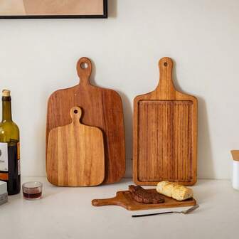 Solid Wood Steak Board, Japanese Wooden Tray, Western-Style Bread & Dessert Plate, Rosewood Cutting Board, Cross-Border Pizza Plate