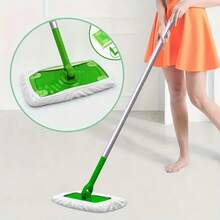 4 White Reusable Mop Replacement Pads, A Mop Cloth That Can Be Used Both Dry And Wet, Suitable For Scenarios Such As Dormitories, Offices, Kitchens, And Bedrooms. It Is A Practical And Good Item For Daily Cleaning - 白色 - 查看 8