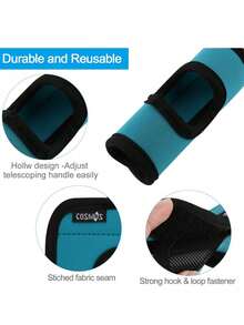 1 PC (Excluding Luggage)Suitcase Handle Pad With Button Opening Design - Ergonomic Non-Slip Grip Cover, Durable Fabric Luggage Accessory With Carry Handle, Compatible With Most Trolley Cases (Ideal Travel Gift) -No Power Required