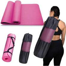 tapete para yoga 15 mm grueso tapete para ejercicio 1.5 grueso 183 largo - Rosa - Ver 2