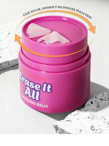 Makeup Remover Cleansing Balm, Rotating Face Cleansing Cream, Non-Greasy Jelly Texture, Dual Cleansing - Rose Red - View 5