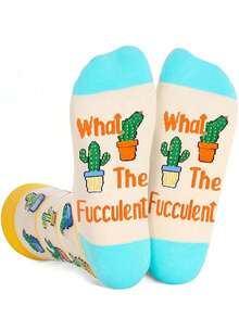 1/3/6 Pairs Men's Funny Pickle Socks - Creative Gift For Pickle Lovers - Knitted Animal Pattern Novelty Socks, Crazy Happy Socks, Pickle Socks - Multicolor - View 6